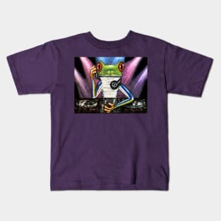 "DJ Frog" - Frog Life collection Kids T-Shirt